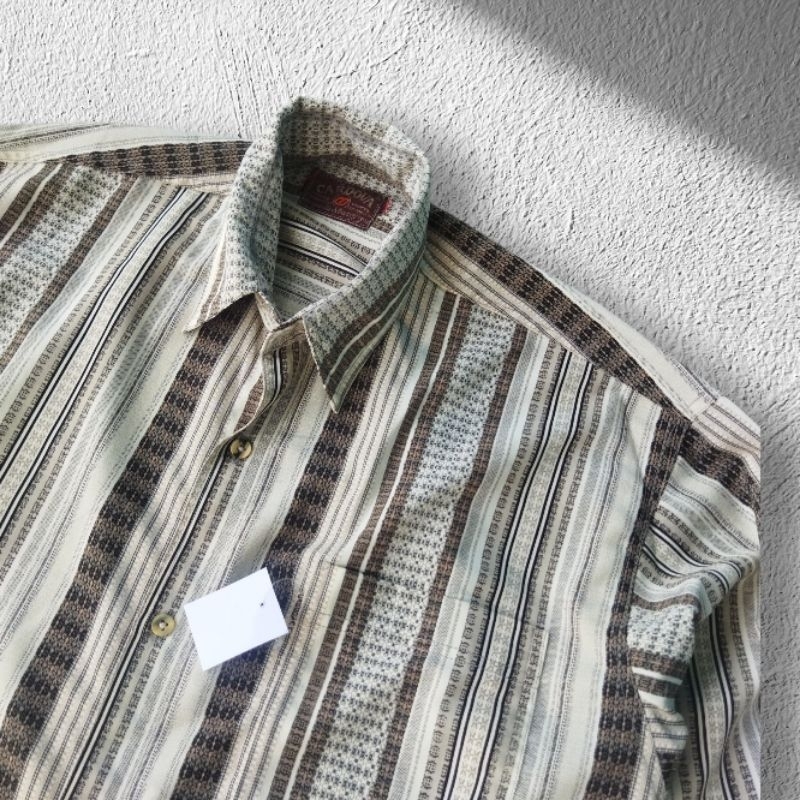 Cardova vintage Pattern Shirt / kemeja vintage / kemeja second