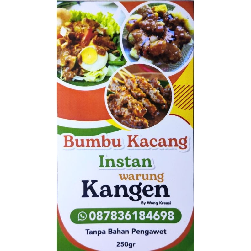 

Bumbu Kacang Homemade Instan Tanpa Pengawet | Bumbu Serbaguna