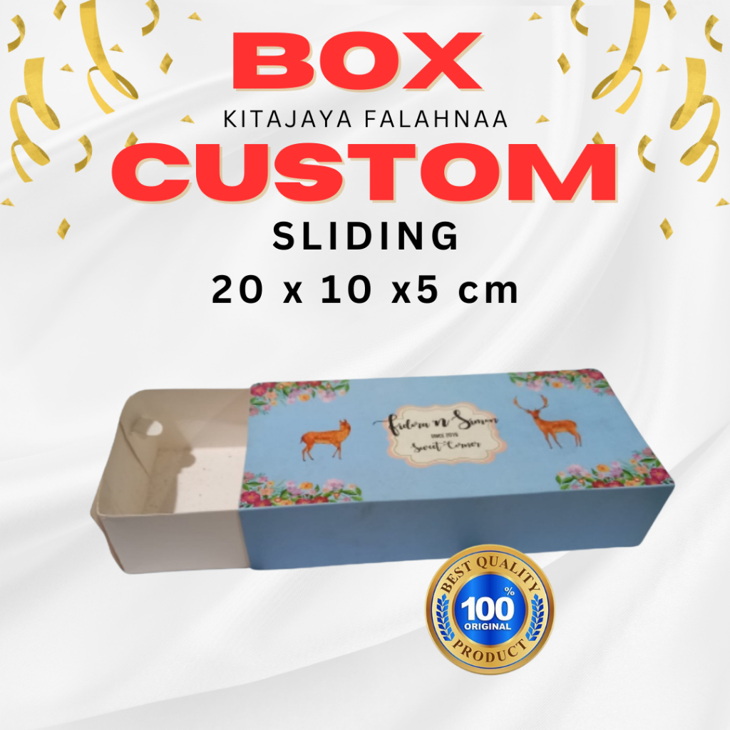 

(FREE DESAIN) CUSTOM SLIDING BOX 21x10x5
