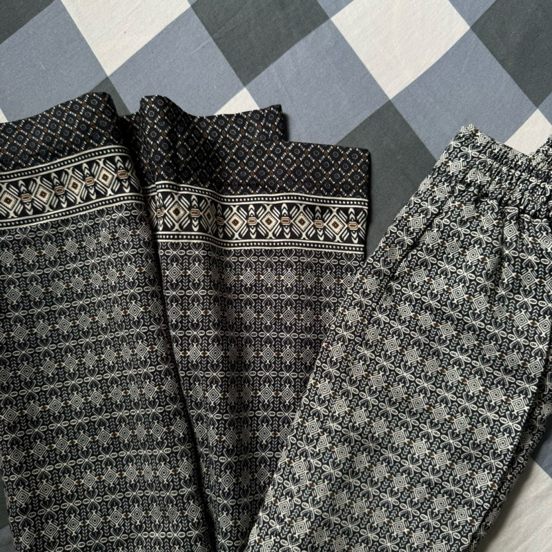 [ skirt ] Almira Rok Batik Vintage Duyung Lurus motif jawa modern abu silver grey premium wanita sak