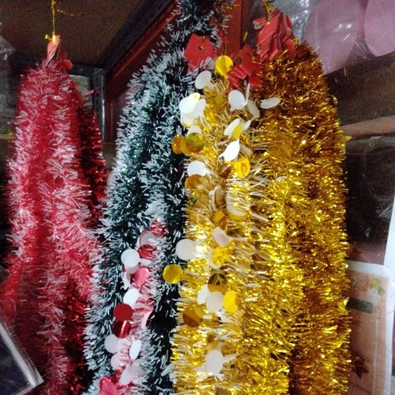 tirai/tirai dekorasi/tirai natal/tirai kemerdekaan/tirai warna warni/tirai/rumbai/tirai gold/tirai h