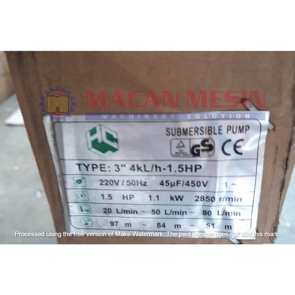 POMPA SATELITE / POMPA CELUP 1'5 HP