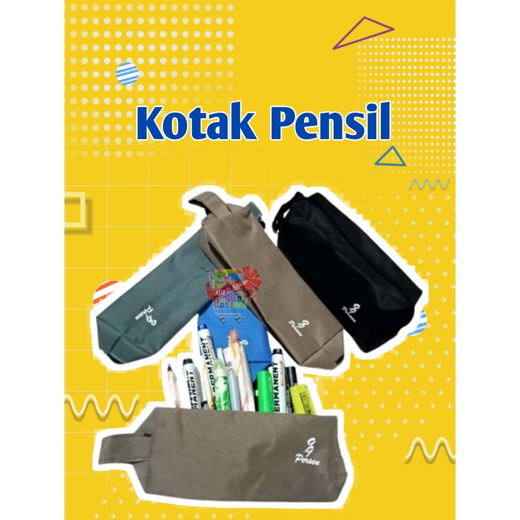 

Kotak Tempat Pensil Pencil Case 99 Persen Kotak Pensil Serbaguna Uniseks | AIO