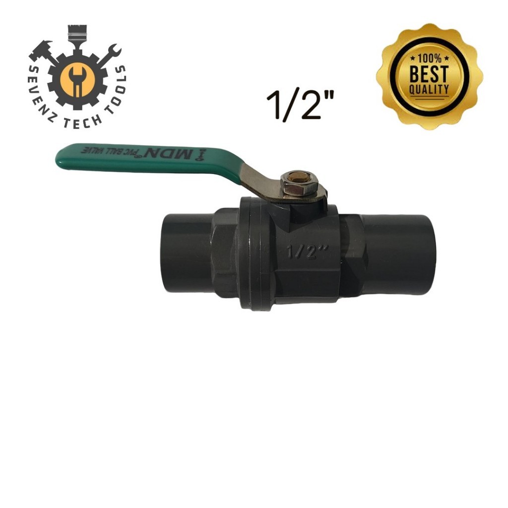 MDN BALL VALVE PVC 1/2" INCH GAGANG BESI