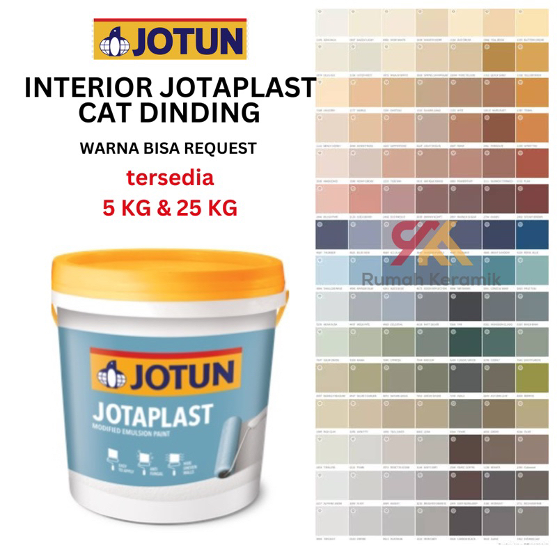 JOTAPLAST MATT Jotun Interior 5 KG & 25 KG | Cat Tembok Dinding Interior DOFF / Cat tembok Interior 