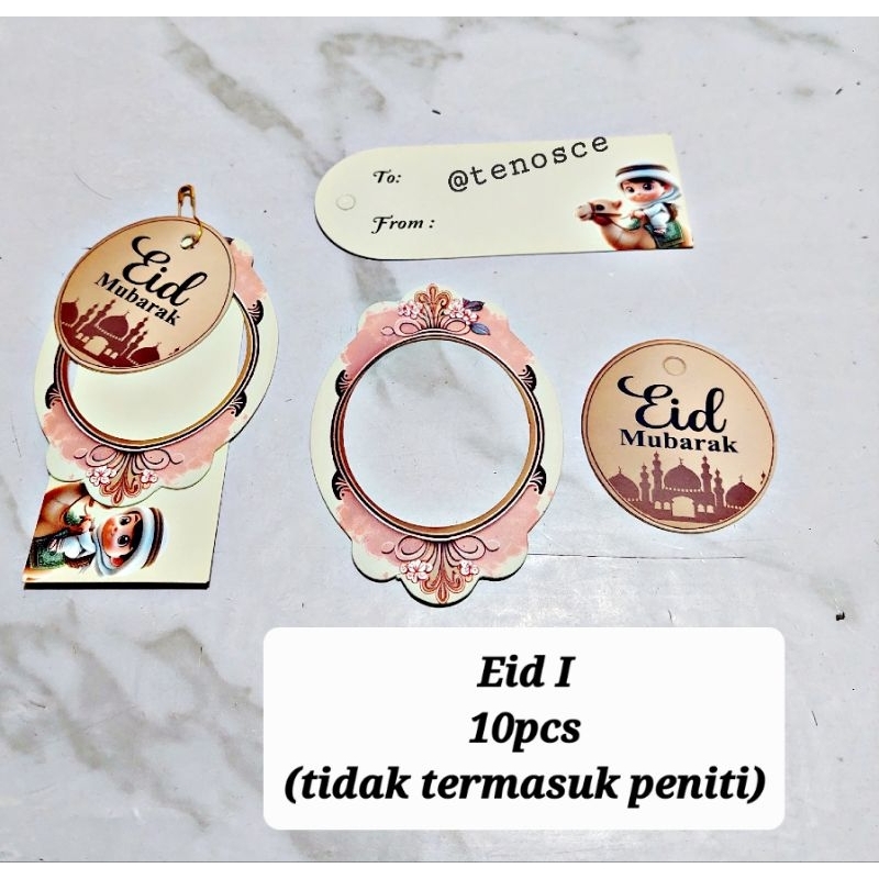 

10pcs/50pcs Hangtag Hang Tag Label Hampers Parcel Hantaran Eid Mubarak Lebaran Idul Fitri Ramadhan