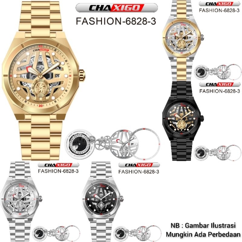 Jam Tangan Pria Chaxigo Tradition 6828-3 Original