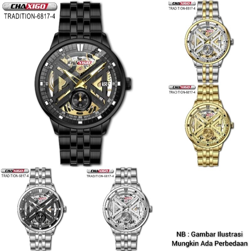 Jam Tangan Pria Chaxigo Tradition 6817-4 Original