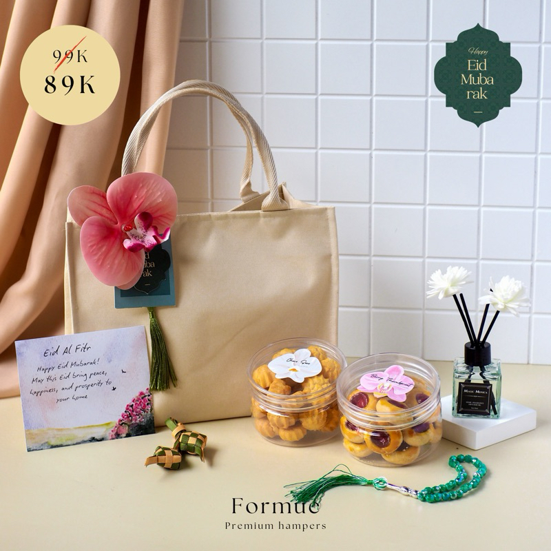 

[RAYA KAREEM NAEEM] Hampers lebaran idul fitri ramadhan gift box hadiah aesthetic parcel kue parsel