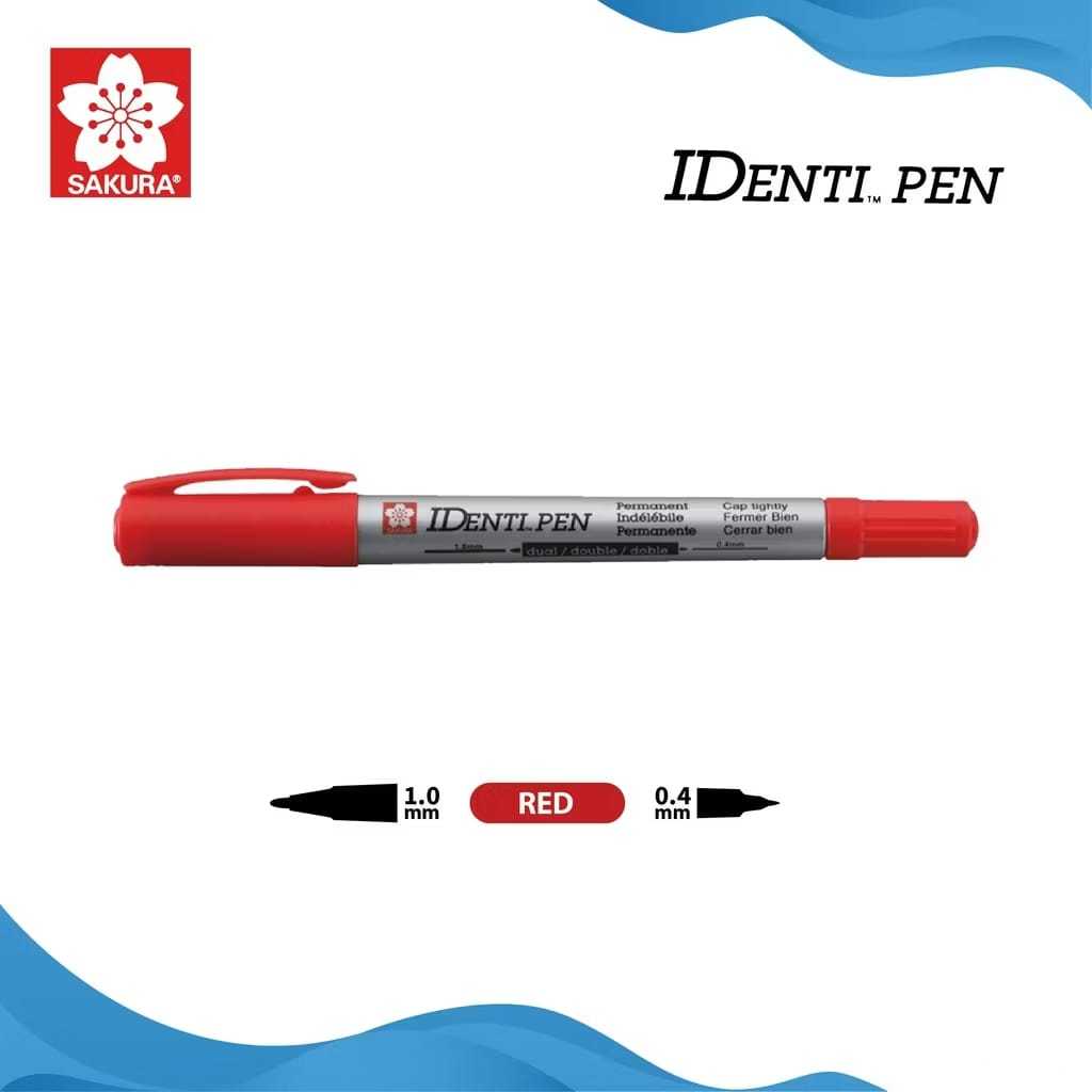 

Gramedia Tunjungan : Sakura Identi Pen Dual Point Red