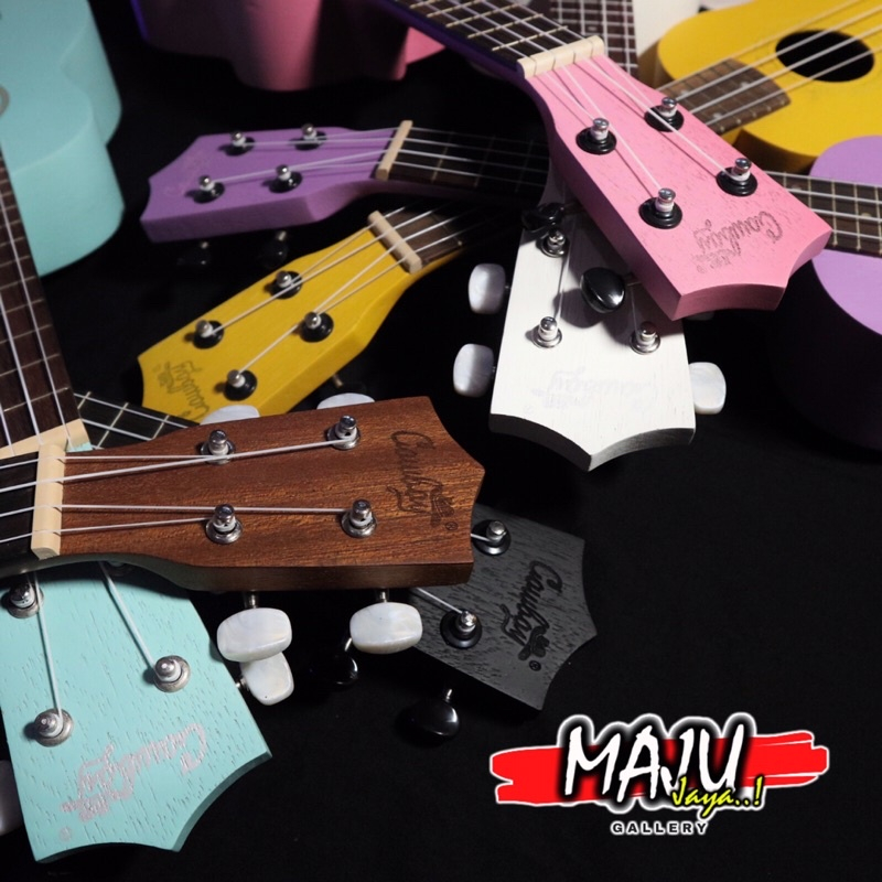 gitar akustik ukulele 4 senar cowboy 21 inch original