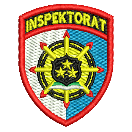 ATRIBUT POLRI BET/LOGO POLRI INSPEKTORAT BORDIR TIMBUL HARGA SATUAN READY STOK LENGKAP