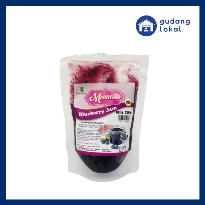 

SELAI BLUEBERRY 250 GR / BLUEBERRY JAM MONNESTA