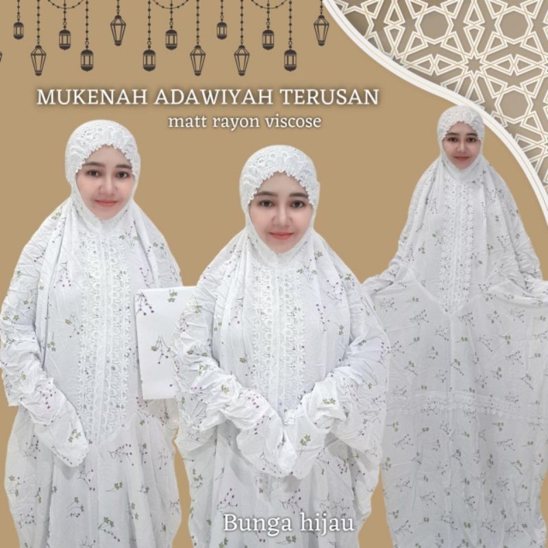 Mukena Terusan Dewasa Adawiyah Rayon
