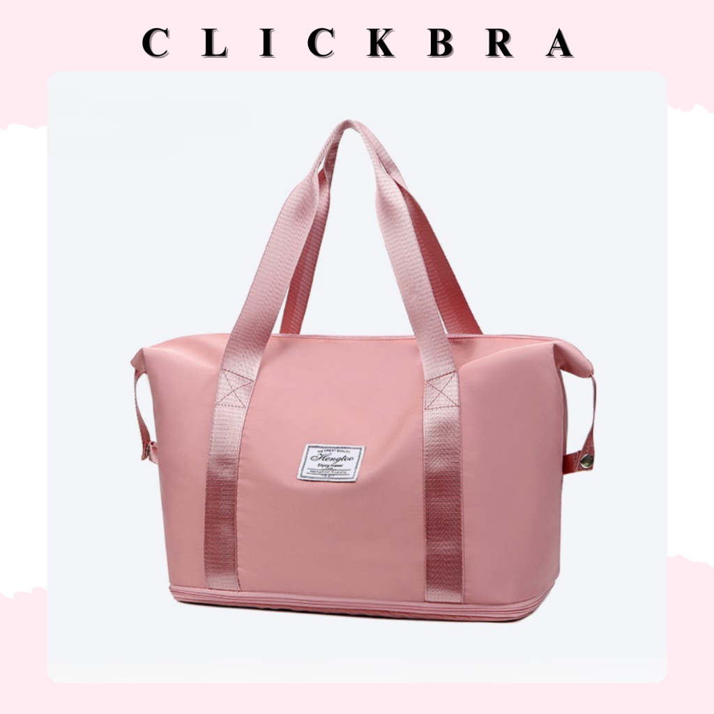 CLICKBRA | TS1550 Tas Travel Bag Duffel Wanita Jinjing Olahraga Portable Travel Bag Koper Waterproof