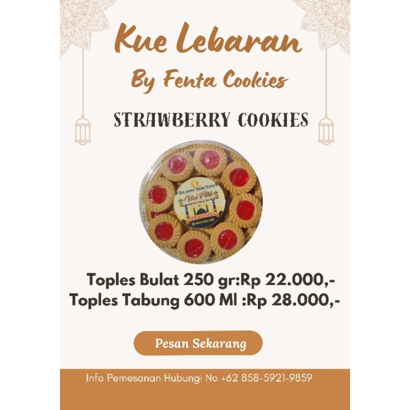 

Kue Selai stoberi || kemasan 250 gr || Kue lebaran