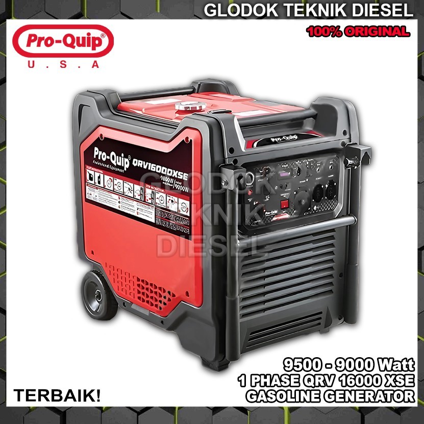 Proquip Gasoline Generator Silent 9500 - 9000 Watt 1 Phase 9.5 - 9.0 KW QRV16000XSE Mesin Genset Ben