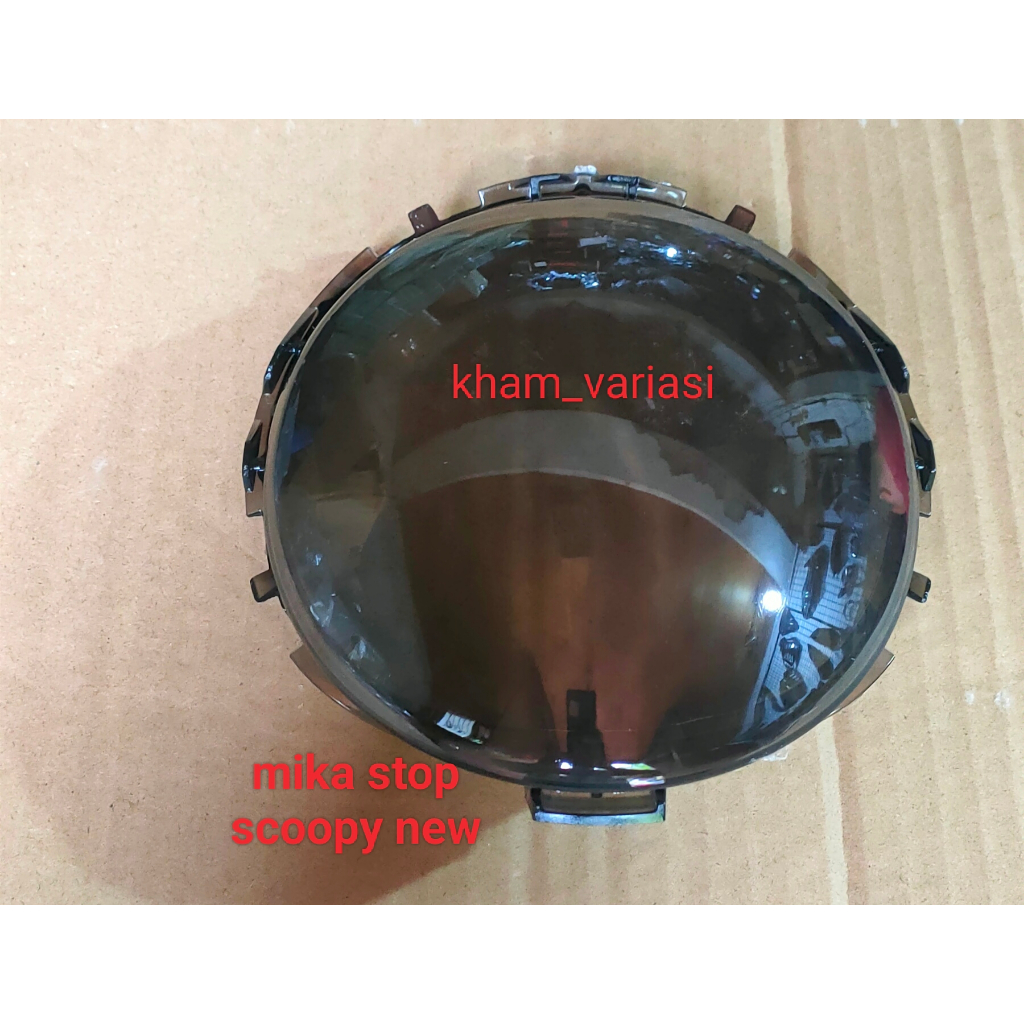 mika lampu stop belakang motor scoopy new mika smoke merek zoro