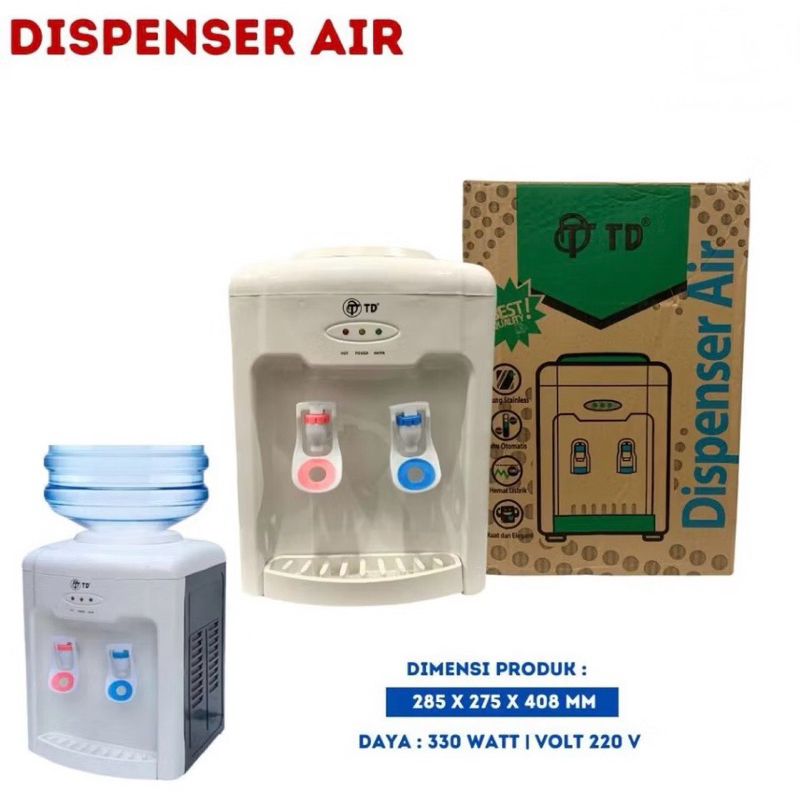 Dispenser Air TD Hot & Normal / Dispenser Air TD Galon Atas
