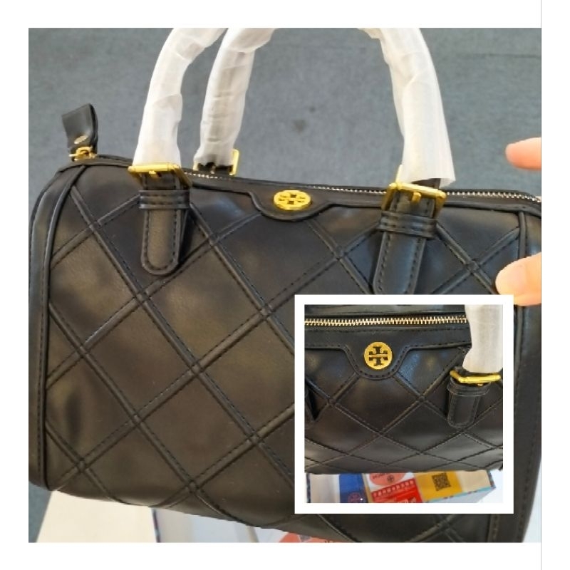 Top Best Seller TB 2218-1 T-Monogram Leather Petite Barrel Bag