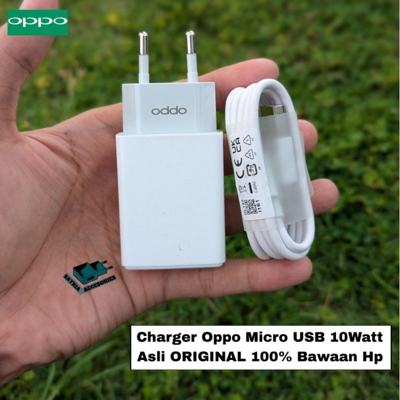 Charger Oppo Micro USB 10Watt Asli ORIGINAL 100% Bawaan Hp