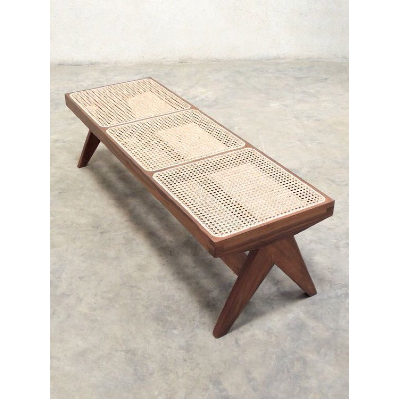 Bangku Teras | Kursi Santai Top Rotan Kayu Jati