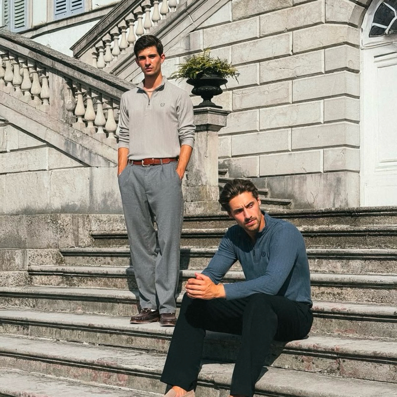 [ORIGINAL 100%] RUCAS Tailor"Textured knitting" Tee/ RUCAS Tailor "Textured Long Sleeve" Polo Shirt/