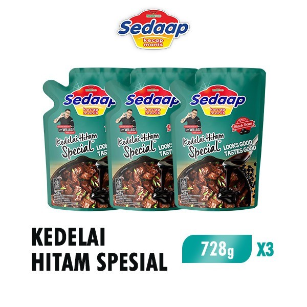 

[ 3pcs ] Sedaap Kecap Manis Refill 728gr - Kemasan Pouch
