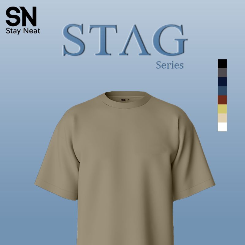 Kaos Polos 20s Oversize | Khaki