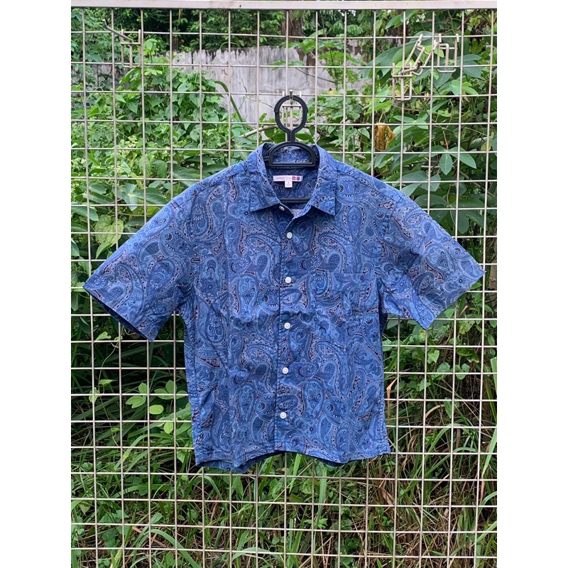 kameja crop Liberty For uniqlo