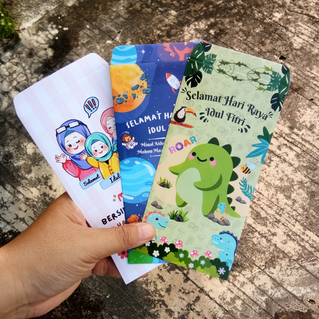 

Amplop jumbo karakter lucu idul fitri