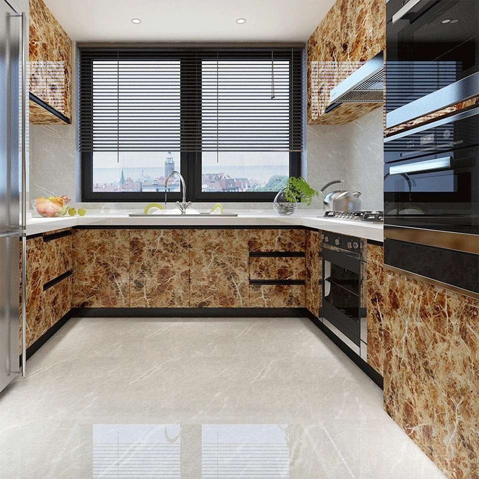 Wallpaper Dapur Mudah dibersihkan Wall Stickers 60CM*100CM Wallpaper Dinding