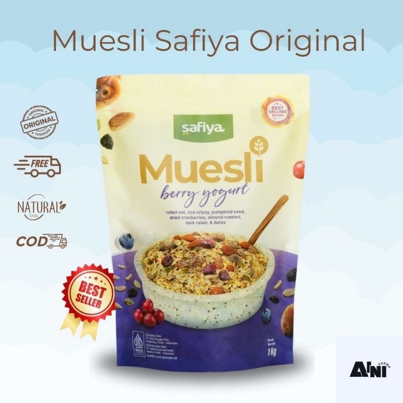 

Muesli Safiya Berry Yoghurt 500 gram Premium Healty Oat