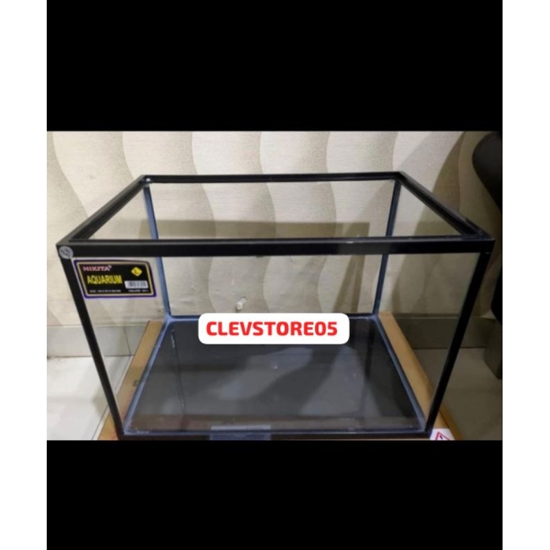 AQUARIUM IKAN Triset NIKITA SIZE L ukuran 40 x 25 x 28 cm TRISET NIKITA SIZE L  (GOJEK  ONLY /GRAB)