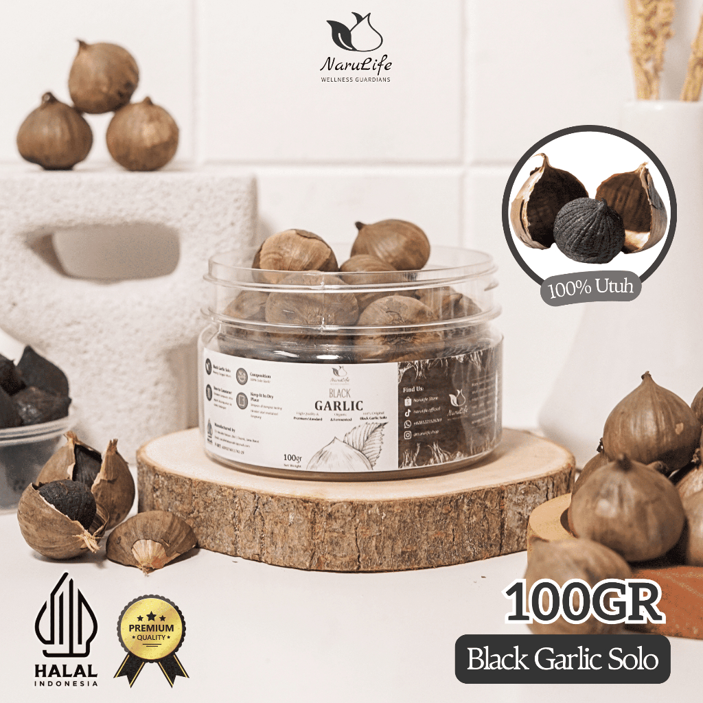 

Narulife Black Garlic Solo (Bawang Hitam Tunggal) 100gr | ORI 100% PREMIUM