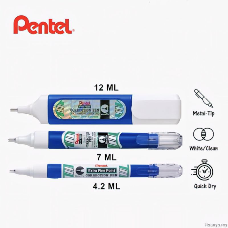 

PENTEL Correction Pen Tipe-X Cair ZL31/ZL62 [ per 1 Tipe-X ]