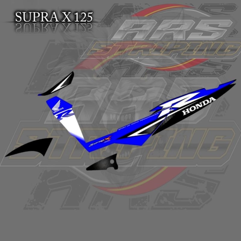 Striping Stiker Supra x 125 design ORI 2008 2011 konsep