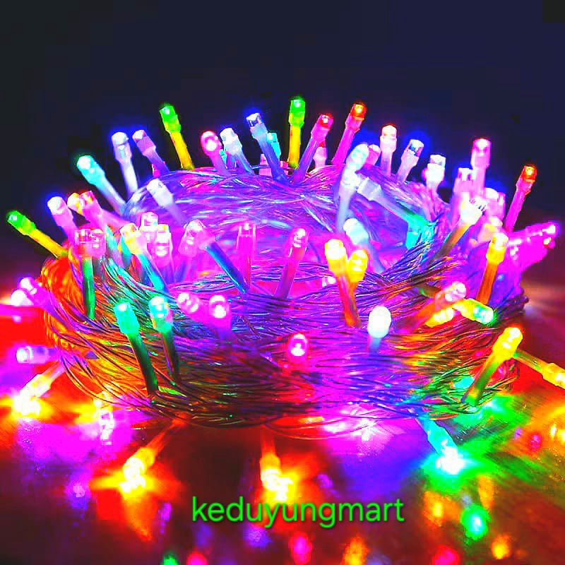 Lampu Hias Tumblr RGB warna warni merah putih kuning pink biru hijau ungu motif bulan bintang anggur