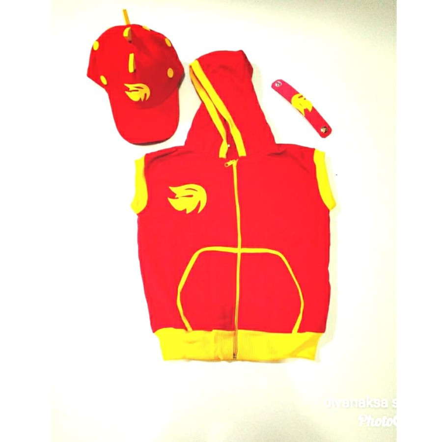 Boboiboy api topi dan rompi boboboy