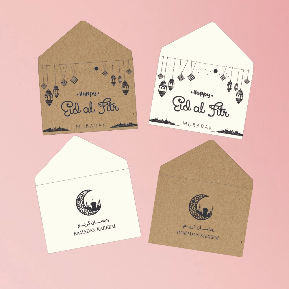 

10 PCS Amplop lebaran A6A7Vintage kartu ucapan idul Fitri eid Mubarak ramadan kareem Heppy Eid