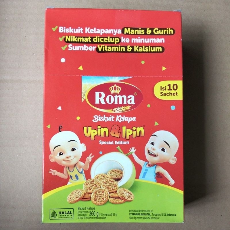 

Roma biskuit kelapa box isi 10x36g