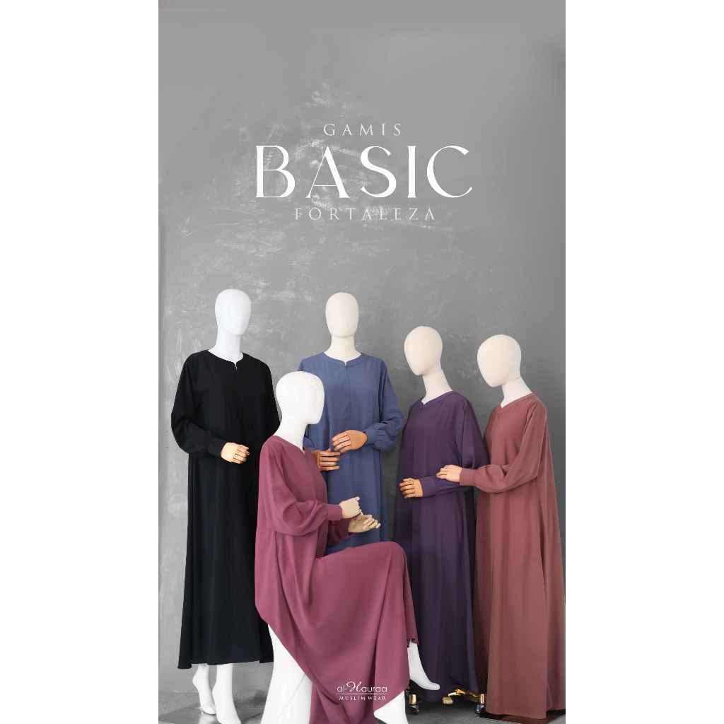 Alhauraa Gamis Basic Fortleza Nyaman dan Adem
