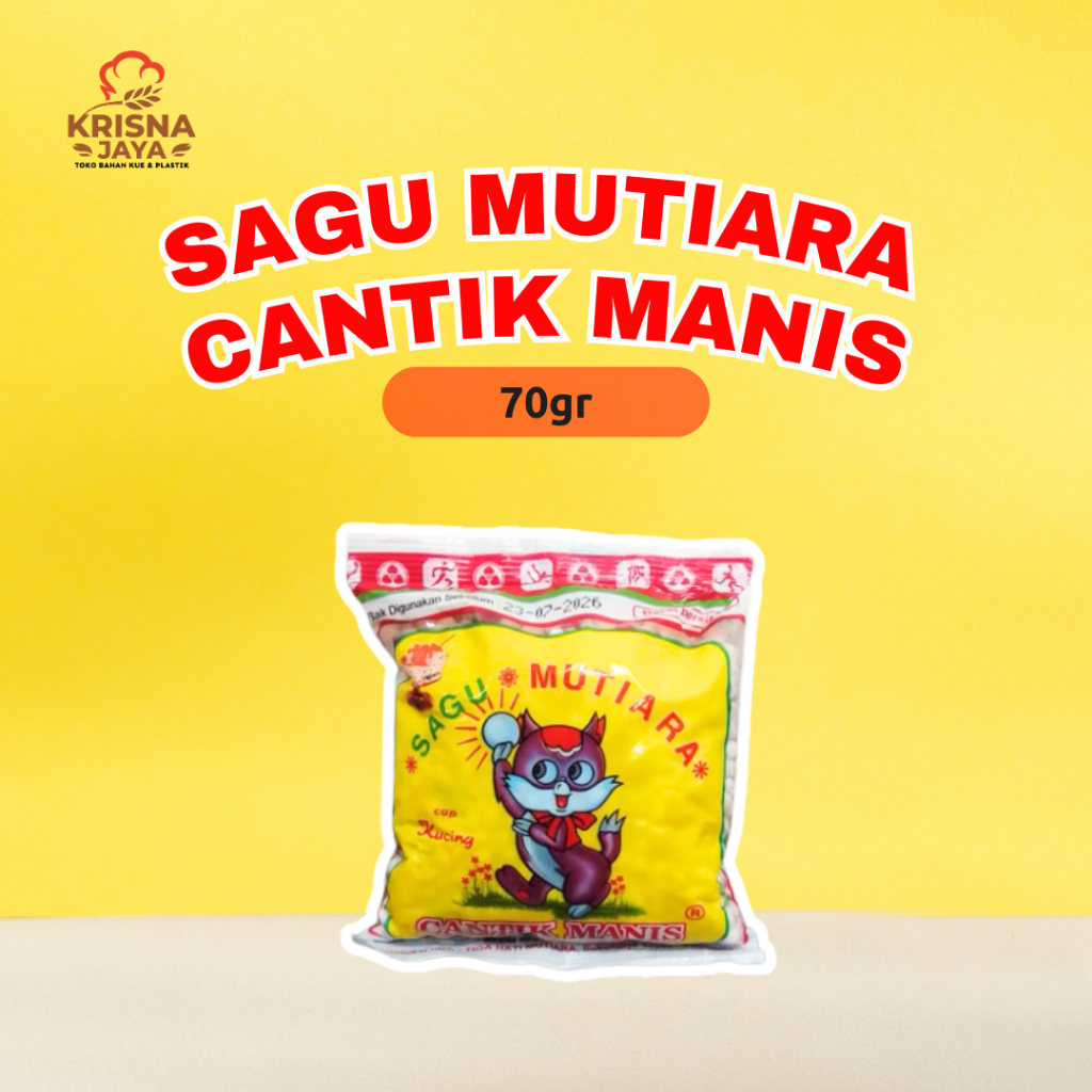 

Sagu Mutiara cap Kucing cantik manis 70gr