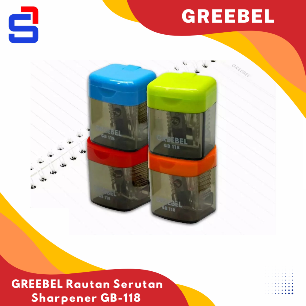 

Satu Set GREEBEL Rautan Serutan Sharpener GB-117 dan GB-118