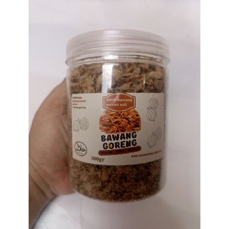 

Bawang Goreng Asli ukuran 300 gram
