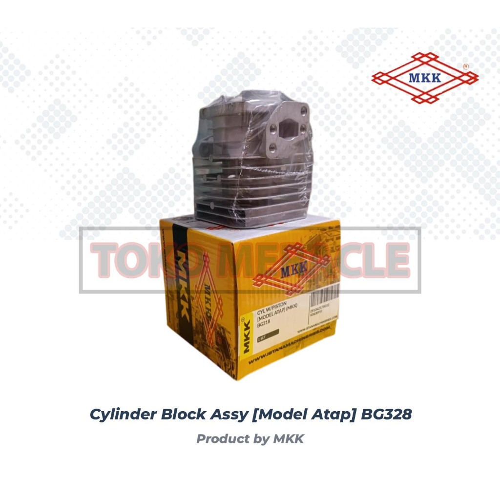 [MODEL ATAP] MKK Cylinder Block Assy BG328 - Bureng / Buring Mesin Potong Rumput BG318 /BG328