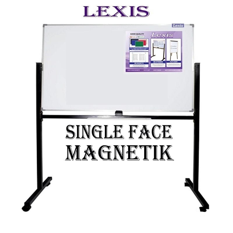 

Papan Tulis White Board Standing ukuran 120 x 180
