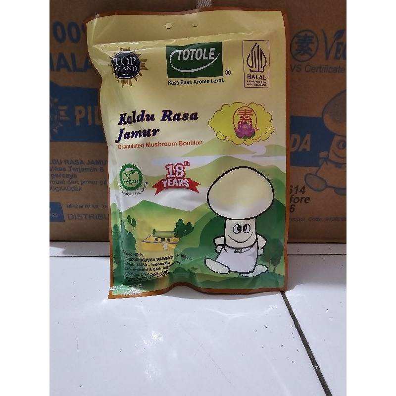 

Kaldu Jamur TOTOLE 200gr HALAL exp panjang 2027 1dus isi 40pcs