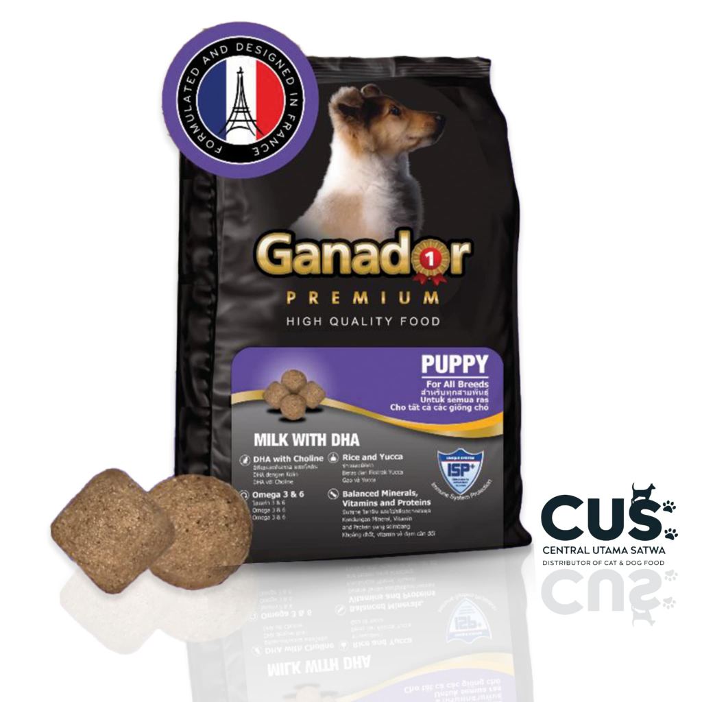Ganador Premium Puppy Milk With DHA - Makanan Anjing Kering 3kg