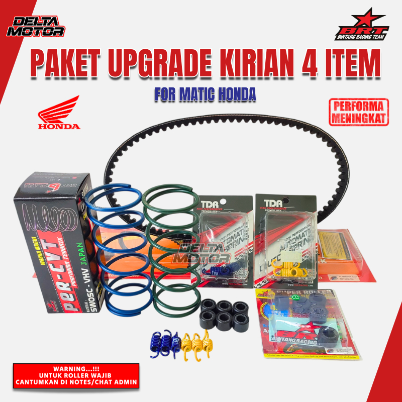 PAKET UPGRADE KIRIAN CVT BRT VARIO 110 125 150 BEAT FI SCOOPY 2021 BEAT KARBU BEAT DELUXE